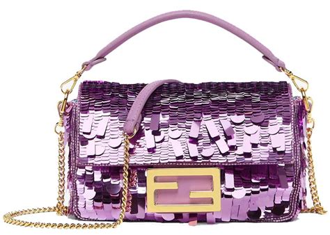 fendi sequin|fendi baguette real.